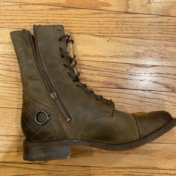 Ladies Justin lace up zip short boots NWT - Picture 7 of 7